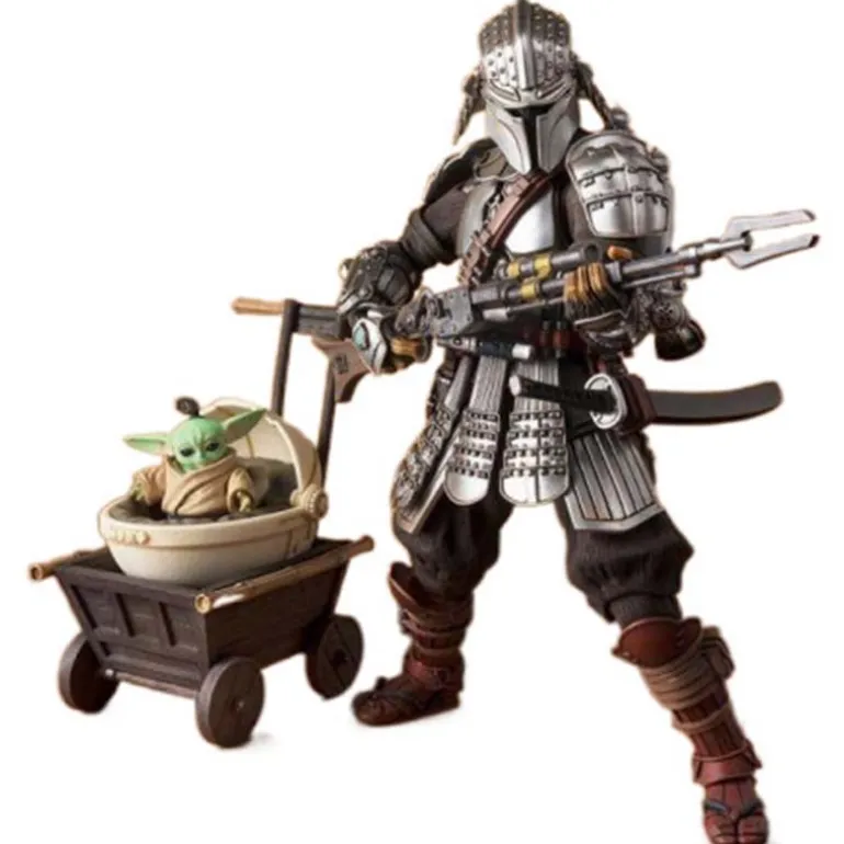 Figura Tamashii Nations Star Wars The Mandalorian Ronin y Grogu