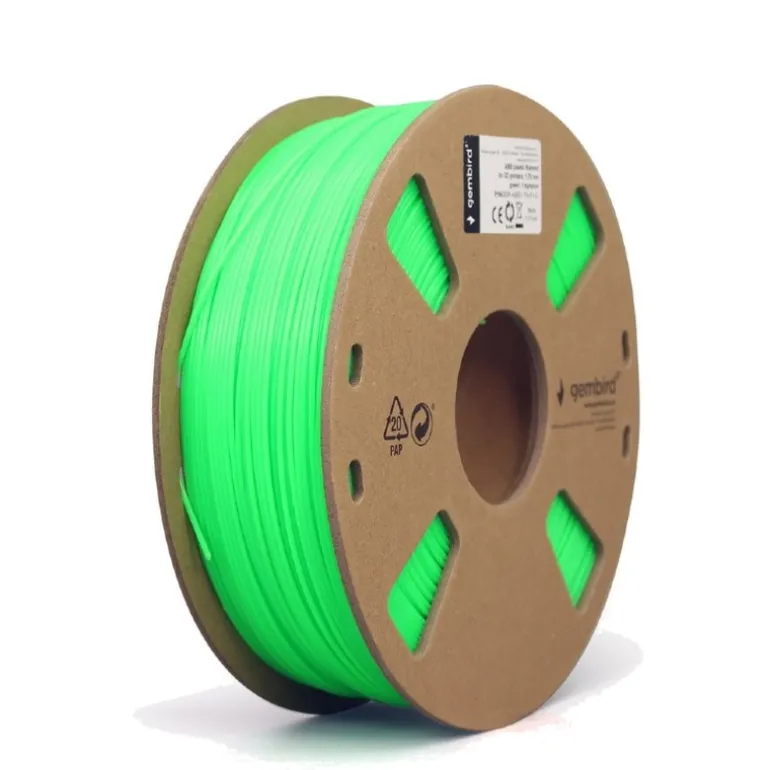 Filamento Gembird ABS 1kg 1.75mm Verde