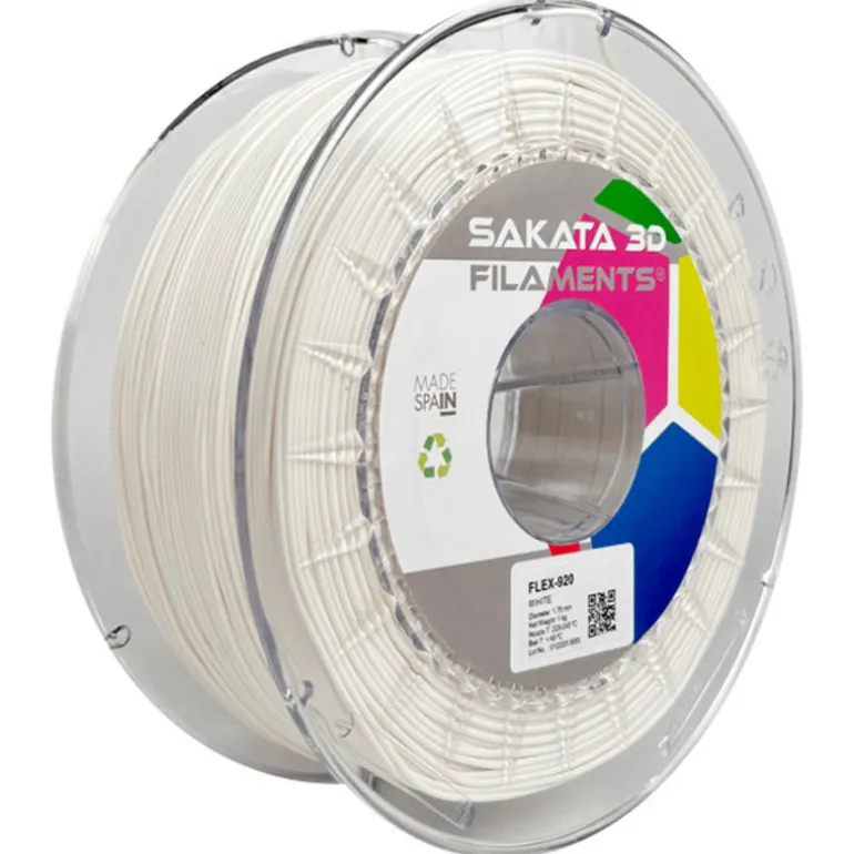 Filamento Sakata 3D FLEX 920 1.75mm 1Kg Blanco