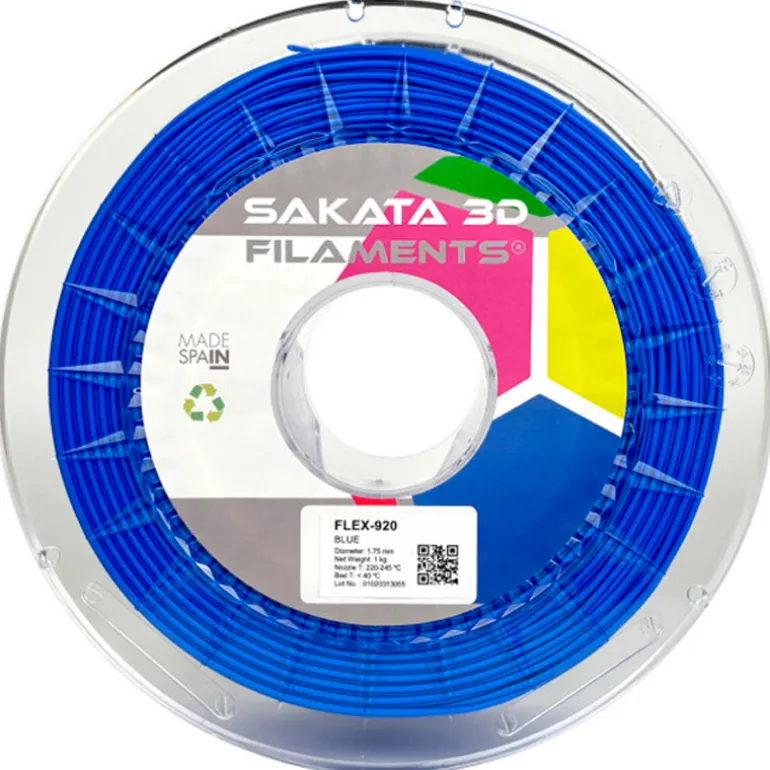 Filamento Sakata 3D FLEX 920 1.75mm 1Kg Azul