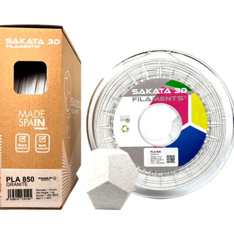 Filamento Sakata 3D PLA 850 1.75mm 1Kg Granito