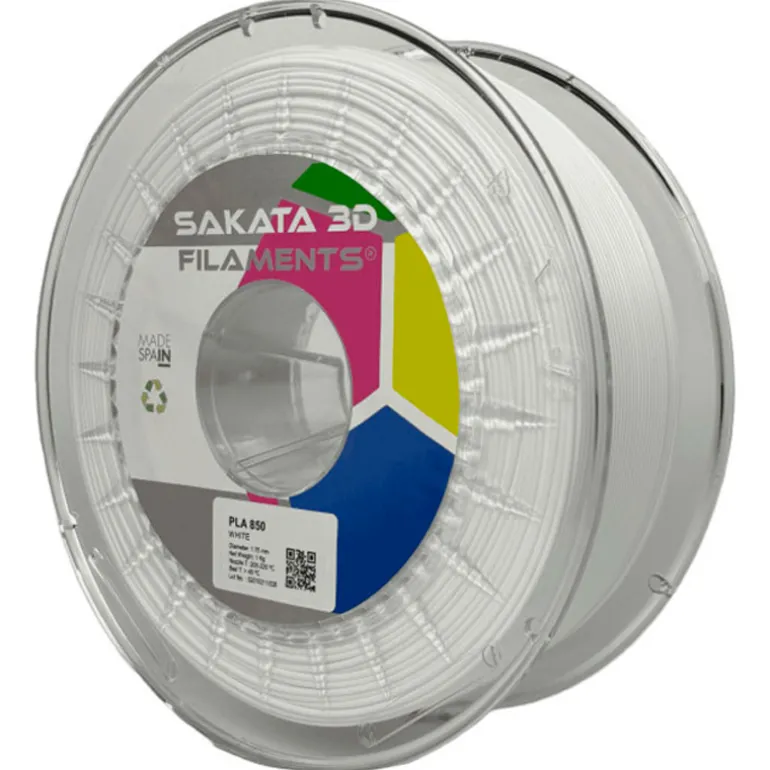 Filamento Sakata 3D PLA 850 2.85mm 1Kg Blanco