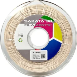 Filamento Sakata 3D PLA WOOD 1.75mm 1Kg Blanco