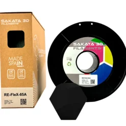 Filamento Sakata 3D RE-FLEX 85A 1.75mm 1Kg Negro