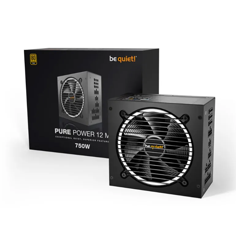 Fuente/PSU be quiet! Pure Power 12 M 80 Plus Gold ATX 3.0 750W ATX 3.0 PCIE 5.0 Modular