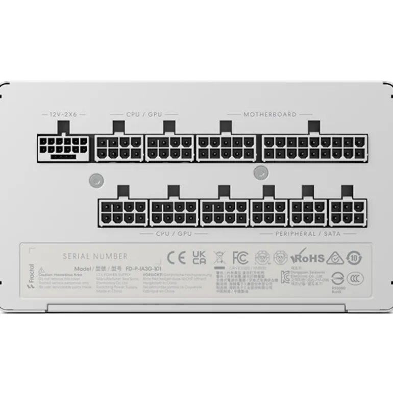 Fuente/PSU Fractal Design ION 3 Gold 80 Plus Gold 1000W Modular Blanco