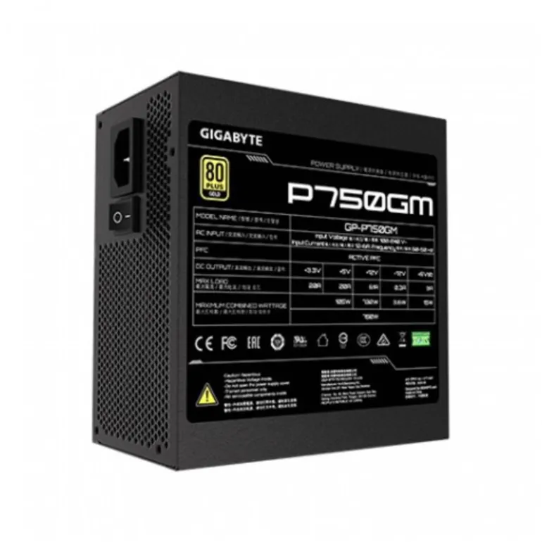 Fuente/PSU Gigabyte P750GM 80 Plus Gold 750W Modular