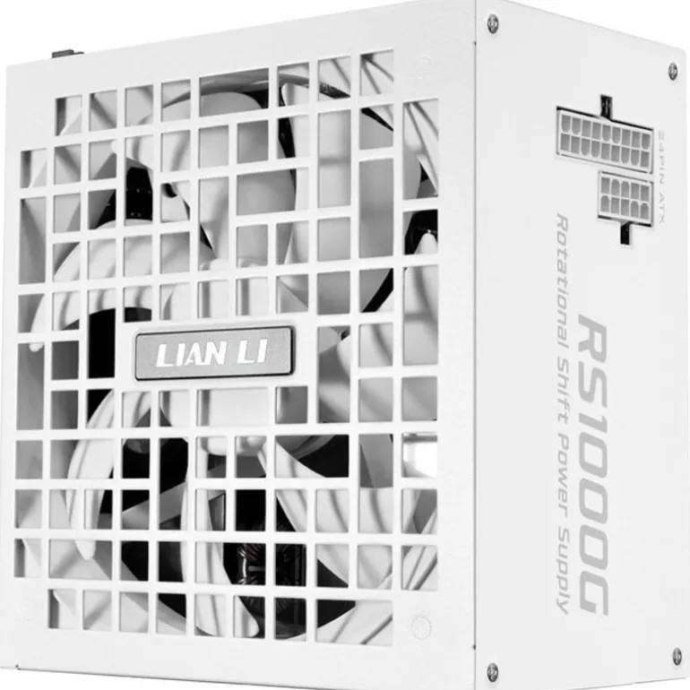 Fuente/PSU Lian Li Rotational Shift RS1000G 80 Plus Gold 1000W ATX 3.1 Modular Blanco