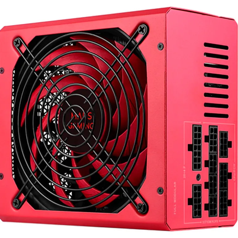 Fuente/PSU Mars Gaming MPVU750M 80 Plus Silver 750W AI-RPM Modular Rojo