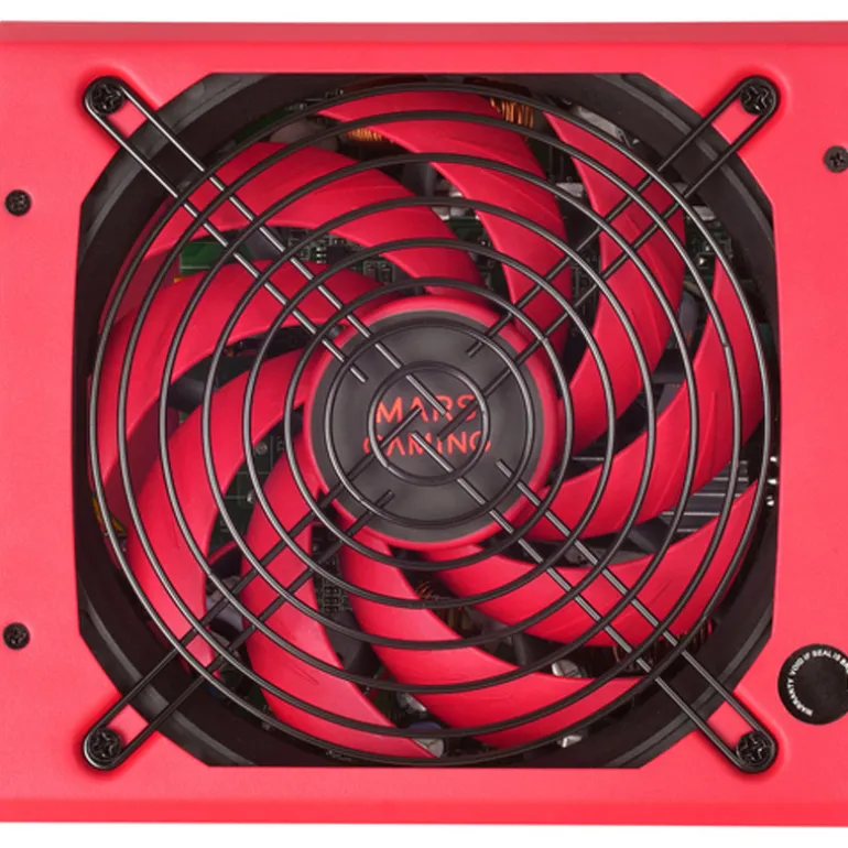 Fuente/PSU Mars Gaming MPVU750M 80 Plus Silver 750W AI-RPM Modular Rojo