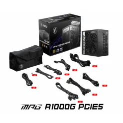 Fuente/PSU MSI MPG A1000G PCIE5 80 Plus Gold 1000W ATX 3.0 Modular