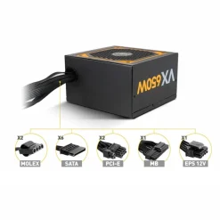 Fuente/PSU NOX Urano VX 80 Plus Bronze 650W