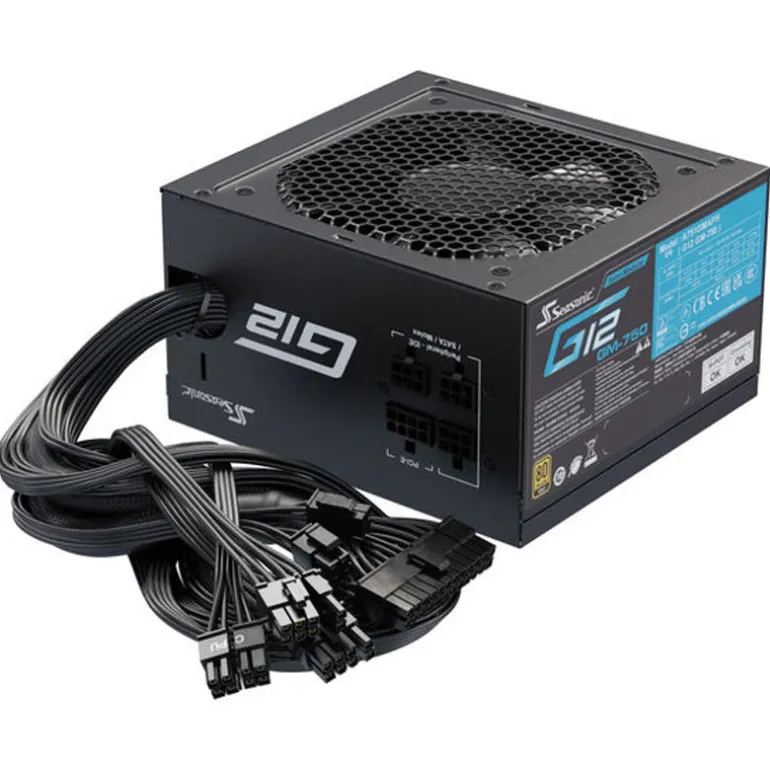 Fuente/PSU Seasonic G12 GM FM 80 Plus Gold 750W Semi-Modular
