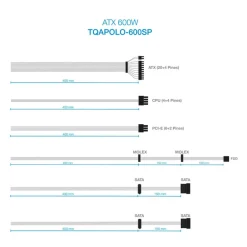 Fuente/PSU Tooq TQAPOLO-600SP 600W