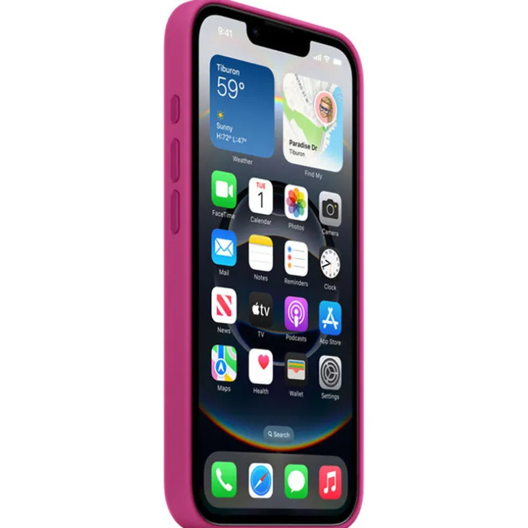 Funda Apple iPhone 16e Silicona Fucsia