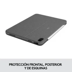 Funda Logitech Combo Touch Con Teclado Bluetooth Para iPad Gris