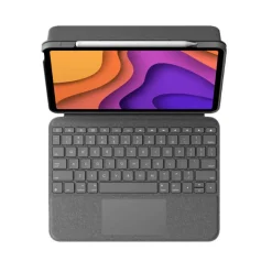 Funda Logitech Folio Touch Para iPad Air Con Teclado Retroiluminado Gris
