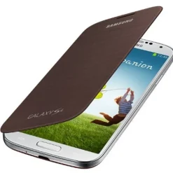 Funda Samsung Galaxy S4 Con Tapa Marrón