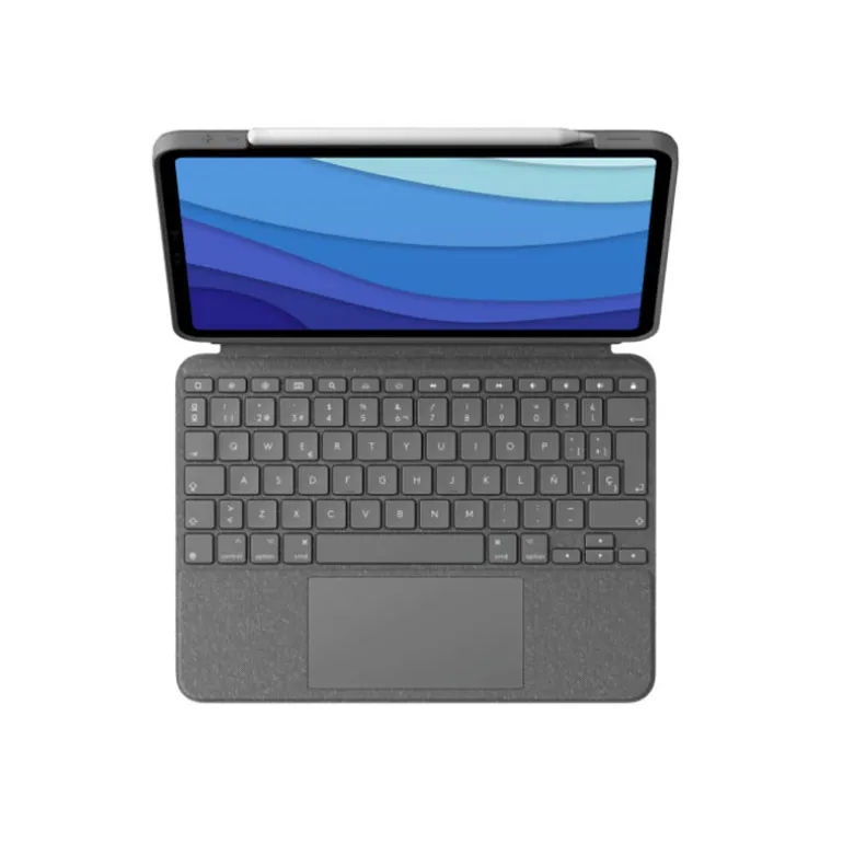 Funda Tablet Logitech Combo Touch Apple Ipad Pro 12.9" 5 Gen Marrón