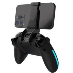 Gamepad DragonShock Aurora Plus Wireless Con Soporte Móvil Para PS3, PC, Android e iOS Negro