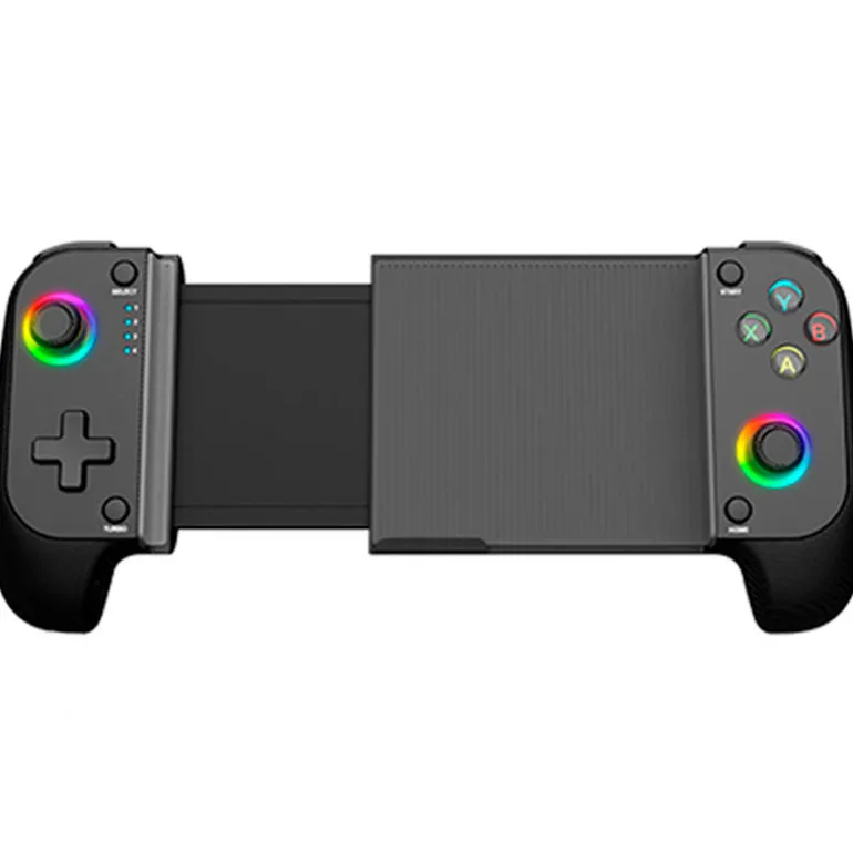 Gamepad Mars Gaming MGPX Bluetooth 2 En 1 RGB Neon Negro