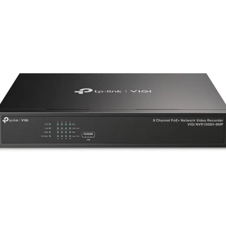 Grabador NVR TP-Link VIGI NVR1008H-8MP IP Rack PoE+ De 8 Canales