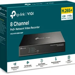Grabador NVR TP-Link VIGI NVR1008H-8MP IP Rack PoE+ De 8 Canales