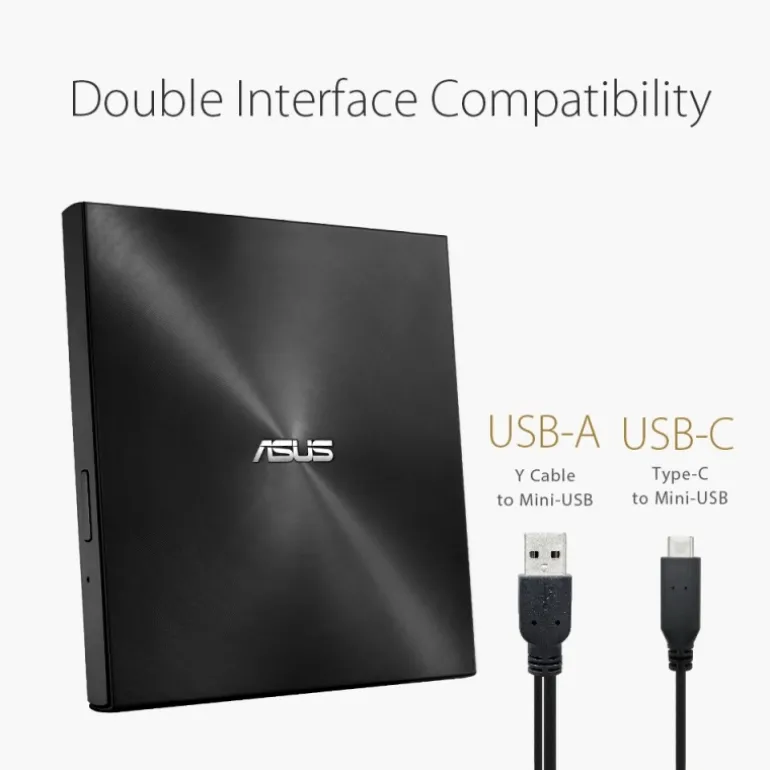 Grabadora Asus ZenDrive U9M SDRW-08U9M-U Externa / Negro