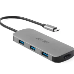 Hub Acer 7 En 1 Type-C Dongle Plata