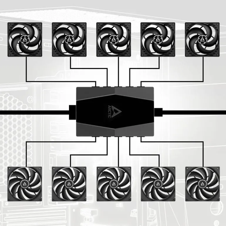 Hub Arctic Case Fan PWM 10 Puertos