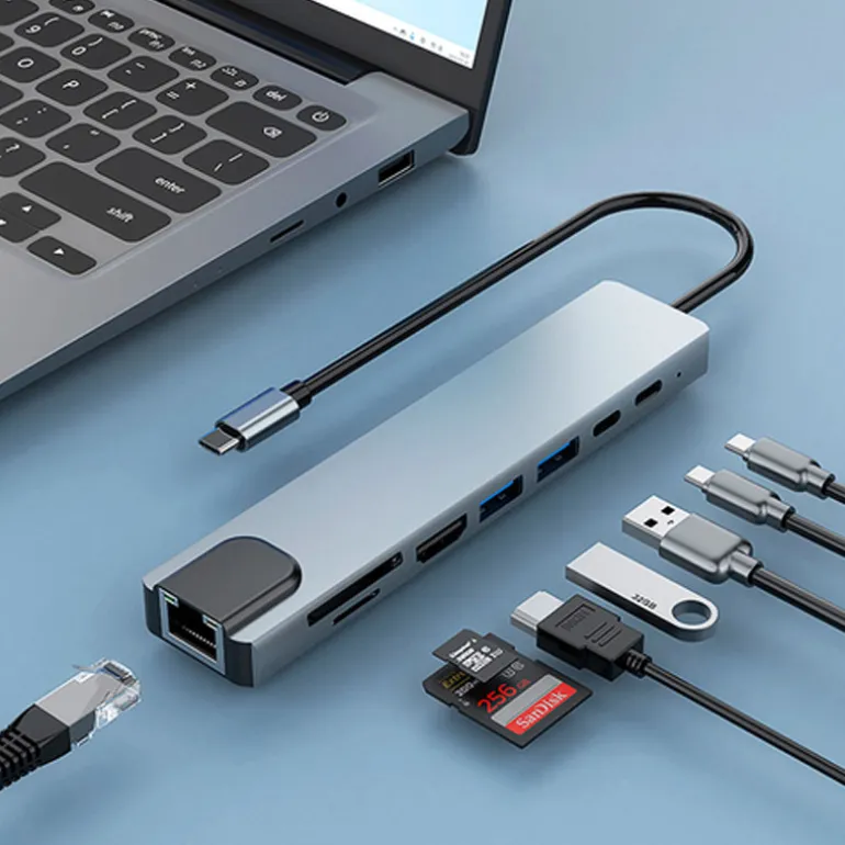 Hub Coolbox miniDOCK C81 USB-C 7 En 1