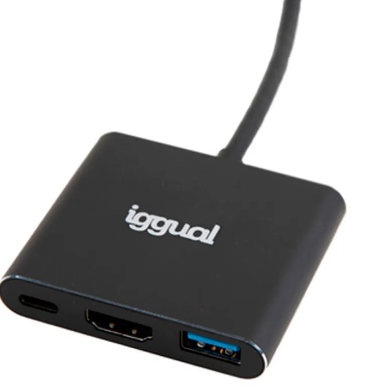 Hub iggual Tipo C 3 En 1 HDMI USB3.0 PD100W