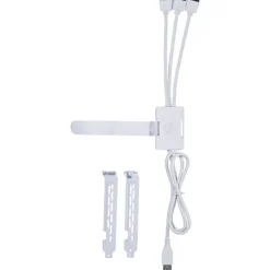 Hub Lian Li Conector USB 2.0 Macho A 3 Hembra Blanco