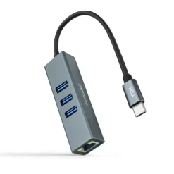 Hub Nano Cable 10.03.0408 USB 3.0 RJ45 a USB-C