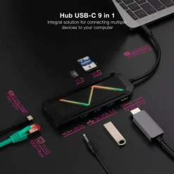 HUB Nanocable 9en1 Multiconexión