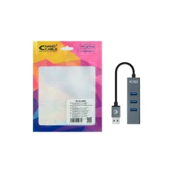 Hub Nanocable USB 3.0 4 En 1 Gris