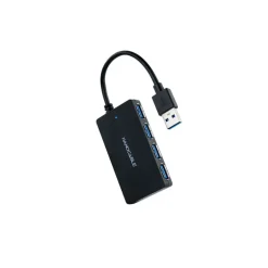 Hub Nanocable USB 3.0 4 En 1 Negro