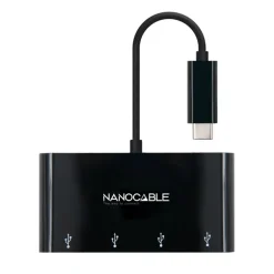 Hub Nanocable USB-C 3.0 a 4 USB 0.10m
