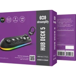 HUB Streamplify Deck 5 USB 3.0 Negro