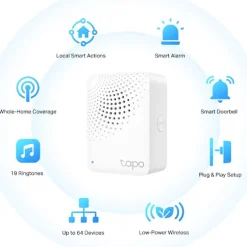 Hub TP-Link Tapo H100 Inteligente 2.4GHz Mini Con Alarma Integrada