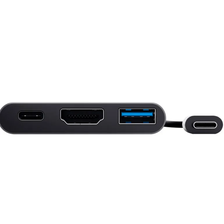 Hub Trust Dalyx 3 En 1 USB-C Plata