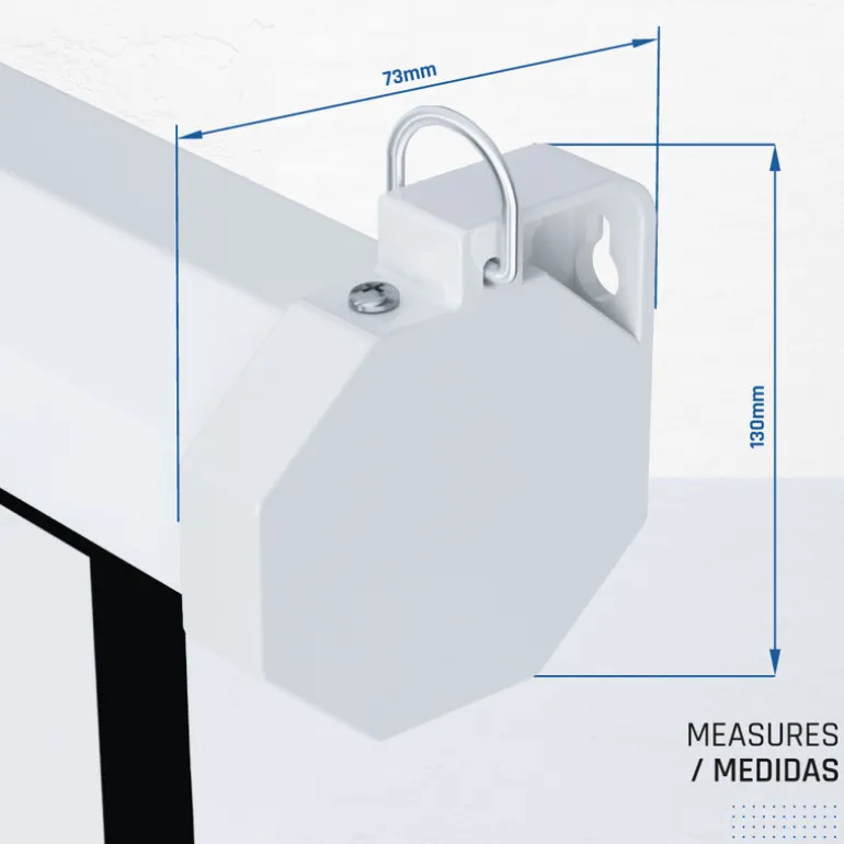 Iggual Mural Eléctrica 200x200 cm - Pantalla