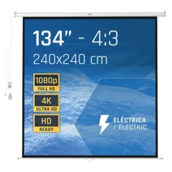 Iggual Mural Eléctrica 240x240cm - Pantalla