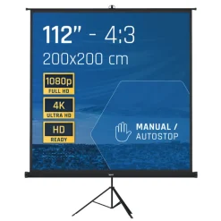 Iggual Mural 200x200 cm Tripode - Pantalla de Proyección