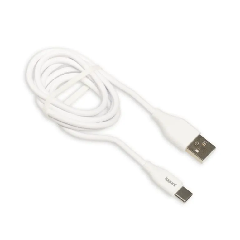 iggual USB-A/USB-C 100 cm Blanco Q3.0 3A - Cable USB