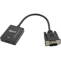 iggual VGA a HDMI + Audio + MicroUSB - Adaptador