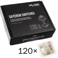 Interruptores Teclado Glorious PC Gaming Race Gateron Clear Switches (120 Piezas)