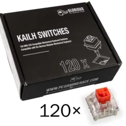 Interruptores Teclado Glorious PC Gaming Race Kailh Box Red Switches (120 Piezas)
