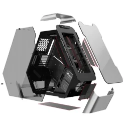 Jonsbo TR03-G Silver Cristal Templado - Caja/Torre