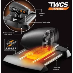 Joystick Thrustmaster T16000M FCS Hotas PC + Acelerador